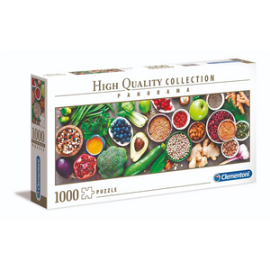Clementoni 9518 Puzzle Panorama -  Healthy Veggie - 1000 Teile