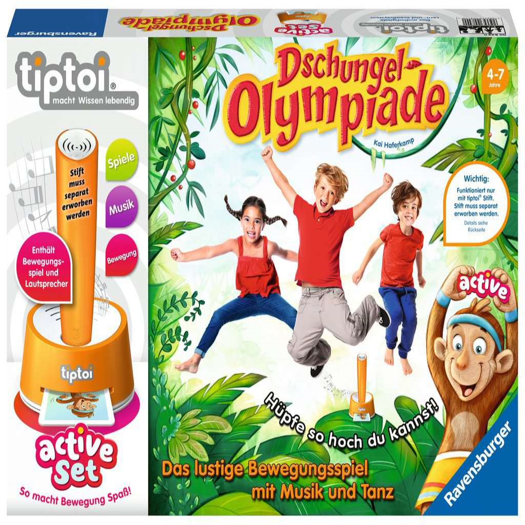 Ravensburger 00849 tiptoi - Active Set - Dschungel-Olympiade