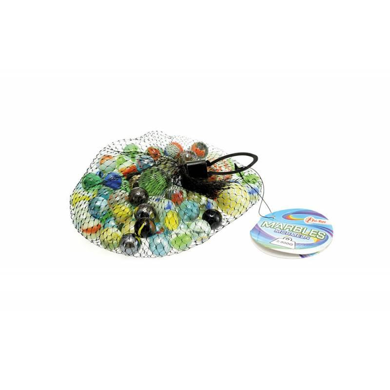 Toi-toys 66081 Mitbringsel - Glasmurmeln im Netz - ca. 500g