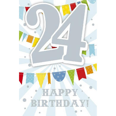 Depesche 5698-036 Karten mit Musik - # 36 - Happy Birthday! - Zahl 24 - multi-color