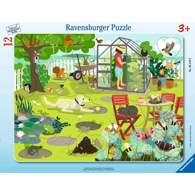 Ravensburger 05244 Kinder-Puzzle - # 12 - Rahmenpuzzle - Unser Garten