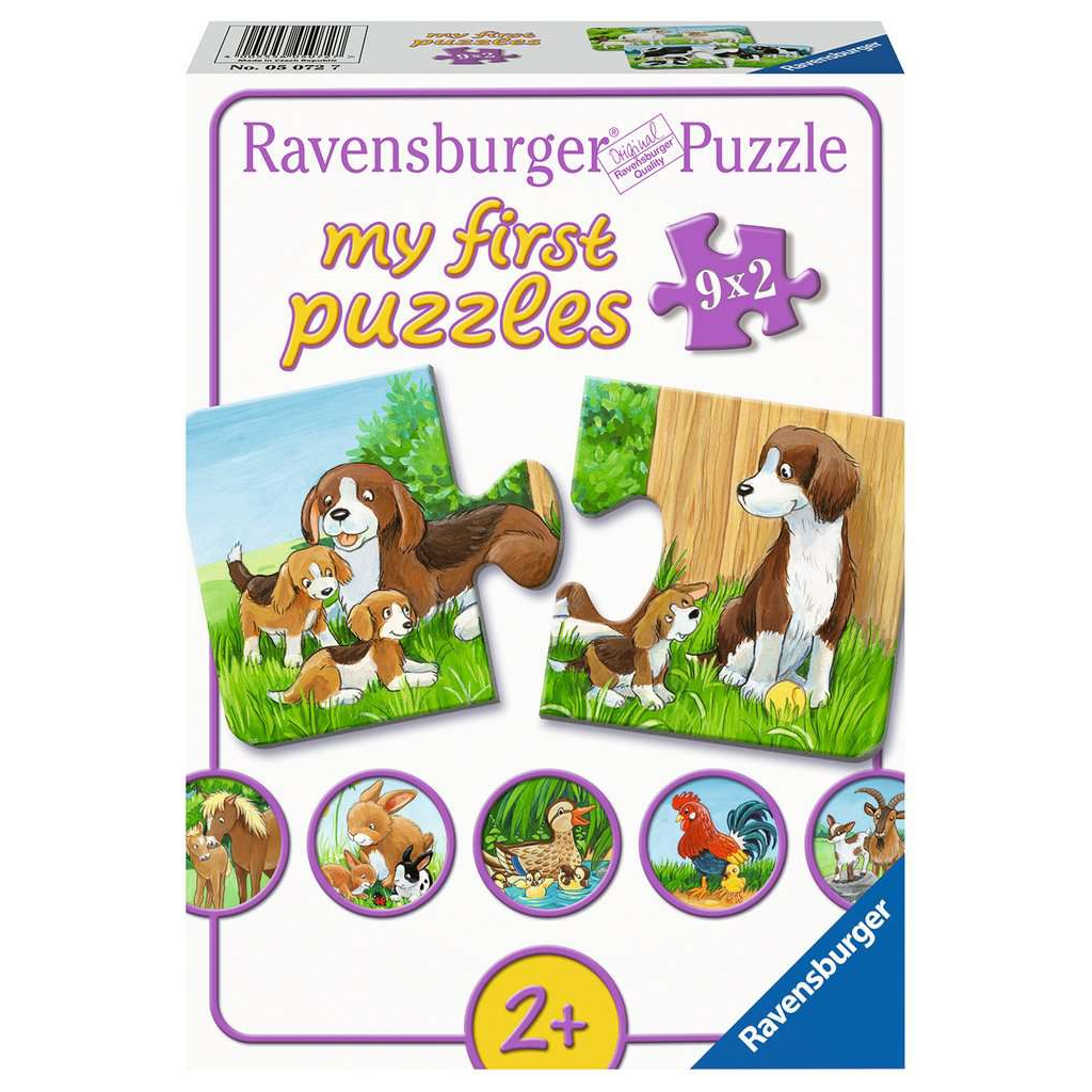 Ravensburger 5072 Erwachsenen-Puzzle - Tierfamilien auf dem Bauernhof