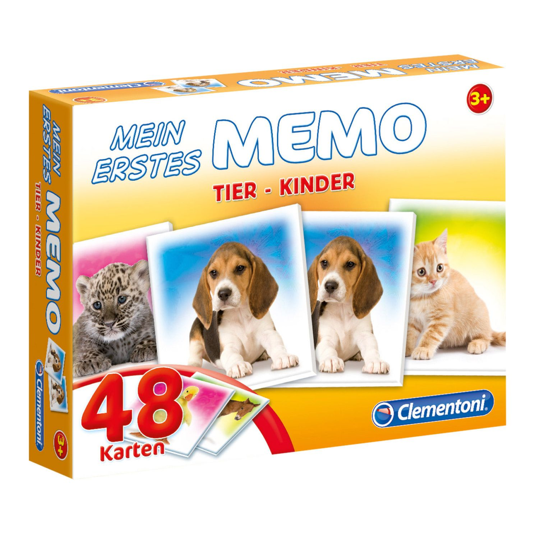 Clementoni 96316 Mein erstes Memo - Tier-Kinder - 48 Karten