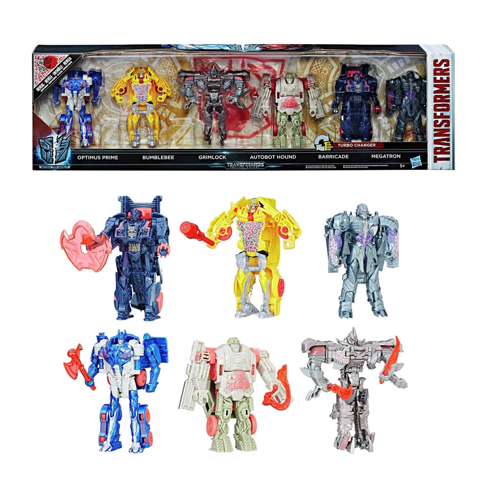 Hasbro C2034 Transformers - The Last Knight - Turbo Changer - 6 Figuren Mega Set