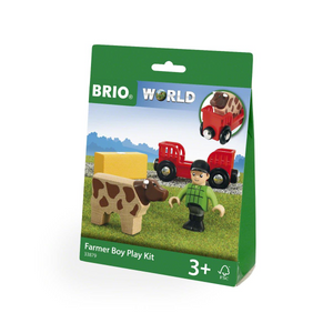 Ravensburger 33879 BRIO - Spielpäckchen Bauer mit Kuh