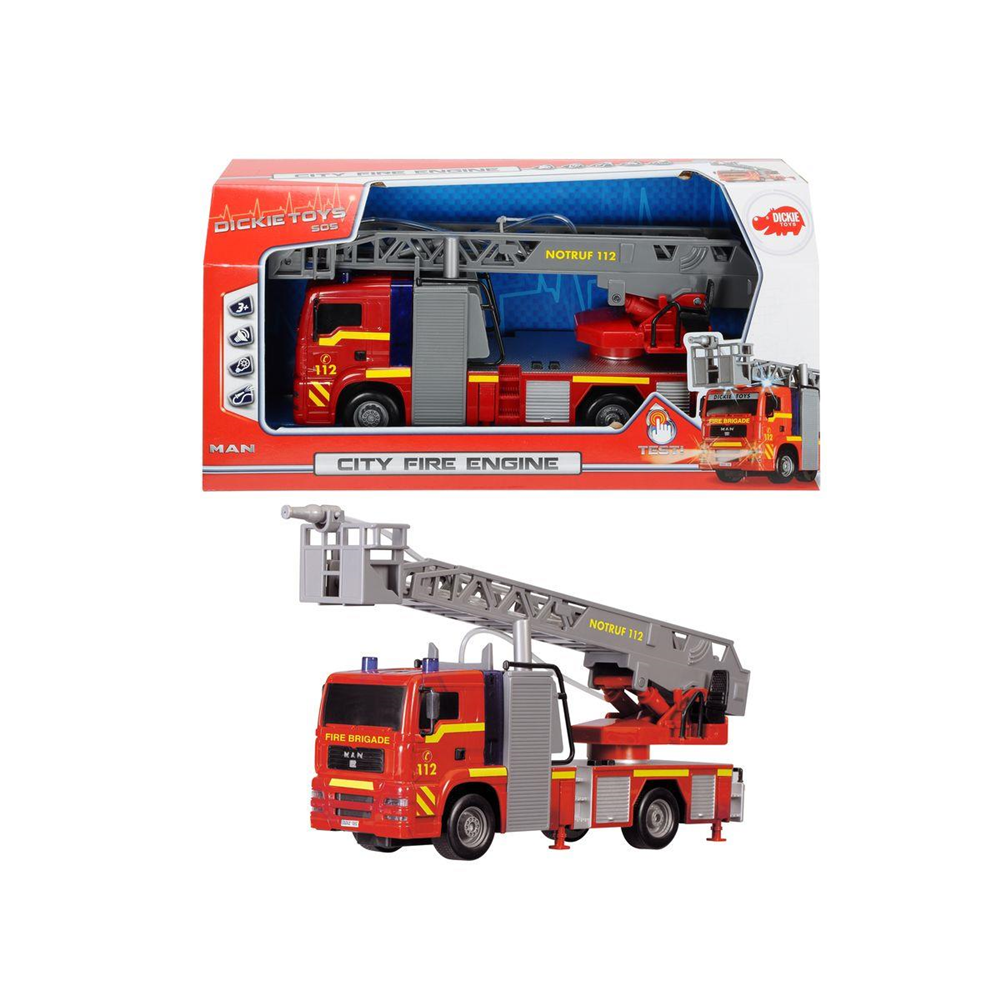 Simba Dickie 203715001 Dickie Toys Dickie Spielzeug - City Fire Engine Feuerwehrwagen