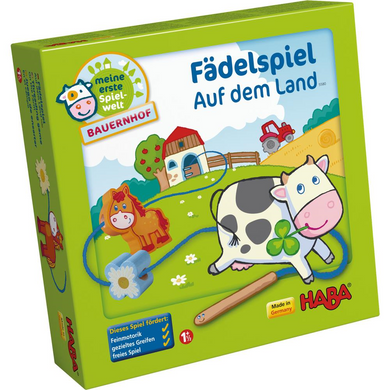 Haba 5580 Meine erste Spielwelt Bauernhof - Fädelspiel Auf dem Land