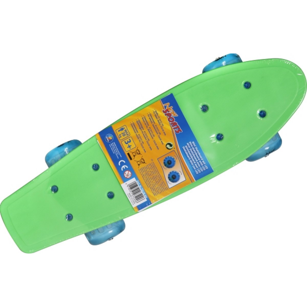 VEDES 0073420182 New Sports - Mini Skateboard mit LED