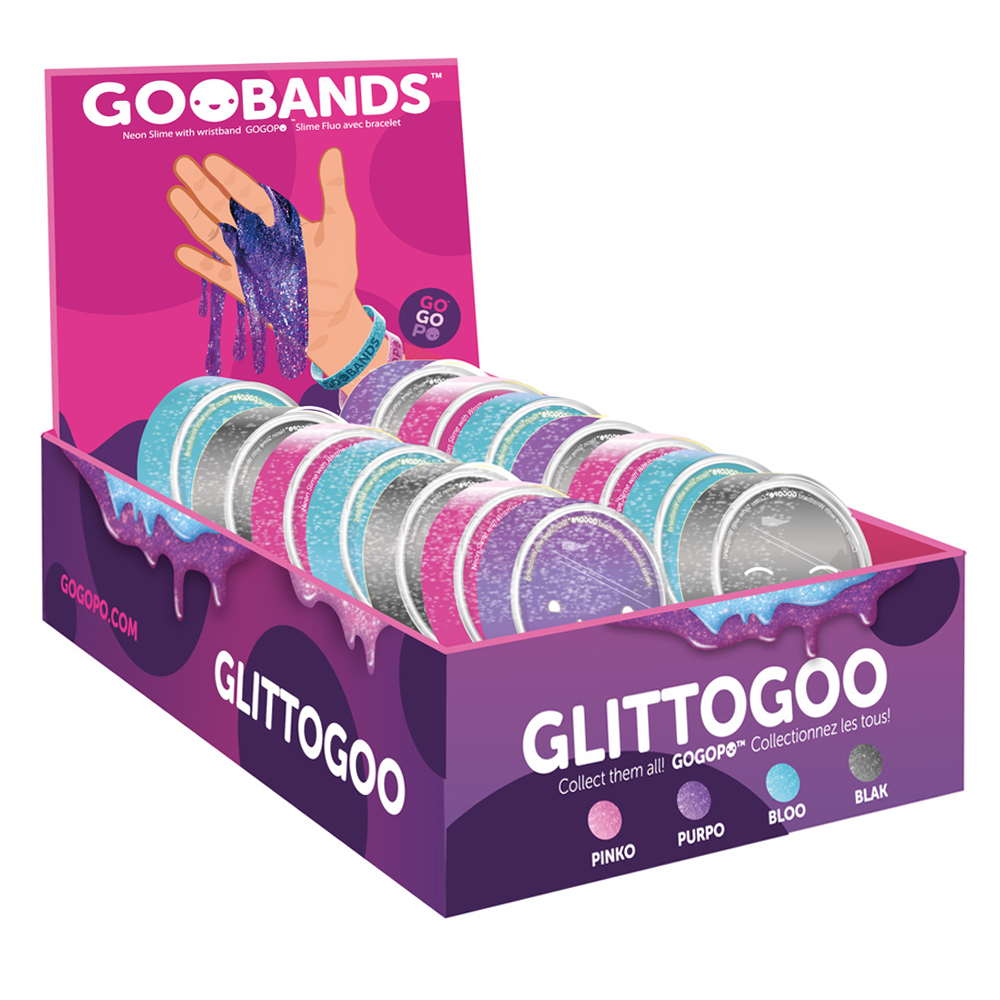 Keycraft GP075 GOGOPO - Goobands Glitzer-Schleim mit Silikonarmband
