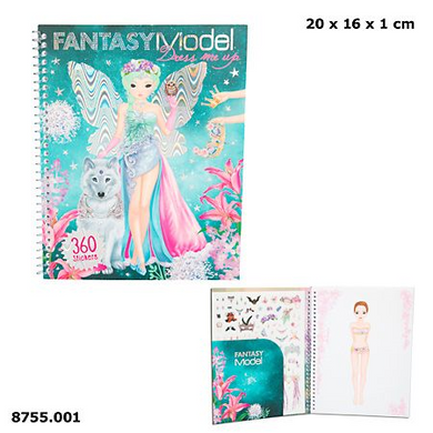 Depesche 8755 Fantasy Model - Dress me up Stickerbook