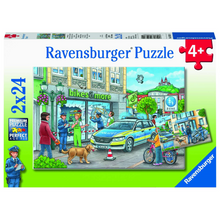 Ravensburger 05031 Kinder-Puzzle - # 24 - Unterwegs mit Polizeimeisterin Hannah