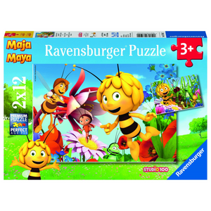 Ravensburger 07594 Kinder-Puzzle - # 12 - Biene Maya - Biene Maja auf der Blumenwiese