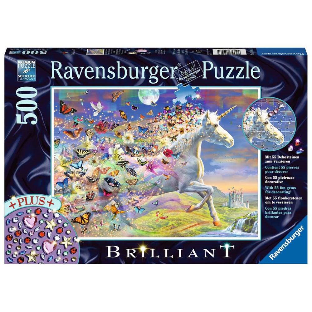 Ravensburger 15046 Erwachsenen-Puzzle - # 500 - Schmetterlingseinhorn