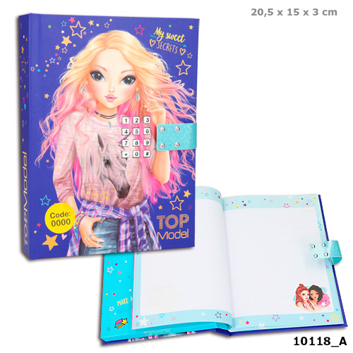 Depesche 10118 TOP Model - Tagebuch mit Code und Sound - blau