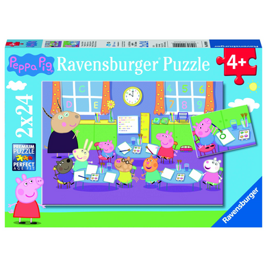 Ravensburger 09099 Kinder-Puzzle - # 24 - Peppa Wutz - Peppa in der Schule