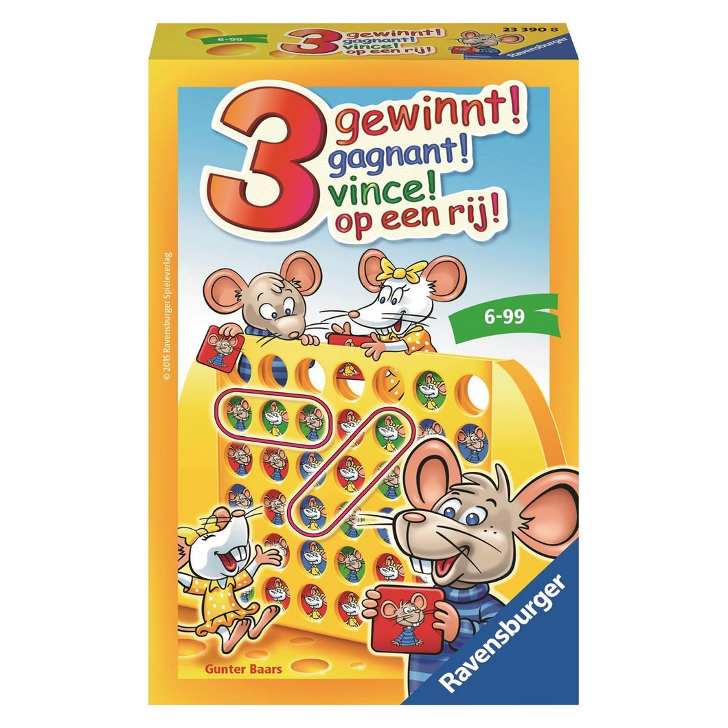 Ravensburger 233908 Mitbringspiele - 3 gewinnt!