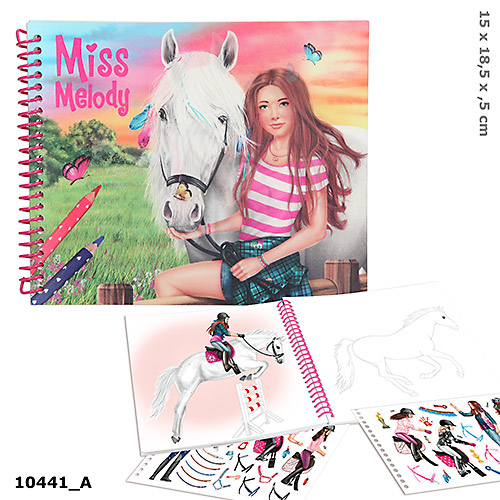 Depesche 010441 Miss Melody - Dress up your Horse Malbuch