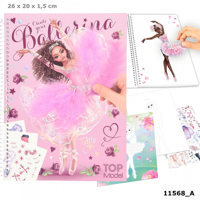 Depesche 11568 TOP Model - BALLET - Malbuch mit Stickern