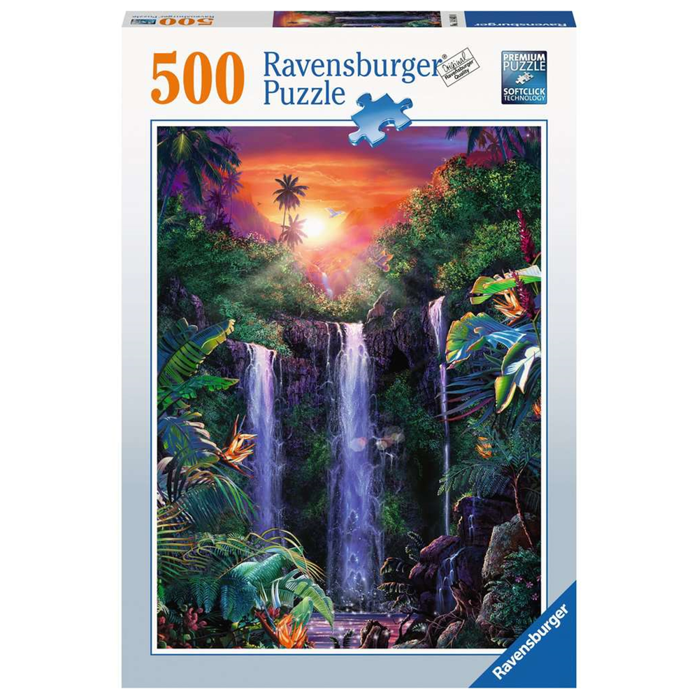 Ravensburger 14840 Erwachsenen-Puzzle - # 500 - Traumhafte Wasserfälle