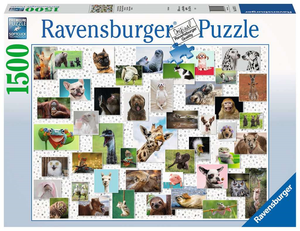 Ravensburger 16711 Erwachsenen-Puzzle - # 1500 - Funny Animals Collage