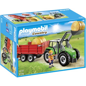 Playmobil 6130 Country - Bauernhof - Großer Traktor mit Anhänger
