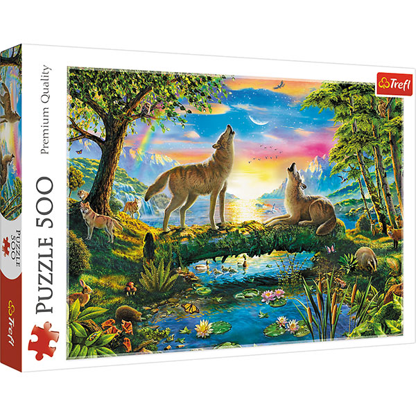Trefl 37349 Trefl Puzzle - Premium Puzzle - # 500 - Heulende Wölfe