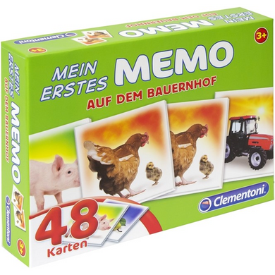 Clementoni 96314 Mein erstes Memo - Auf dem Bauernhof - 48 Karten