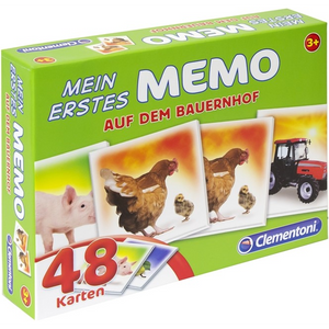 Clementoni 96314 Mein erstes Memo - Auf dem Bauernhof - 48 Karten