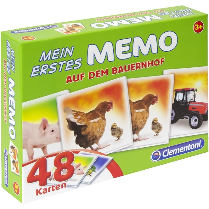 Clementoni 96314 Mein erstes Memo - Auf dem Bauernhof - 48 Karten