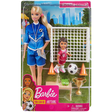 Mattel GLM47 Barbie - Barbie als Fußball-Trainerin - blond