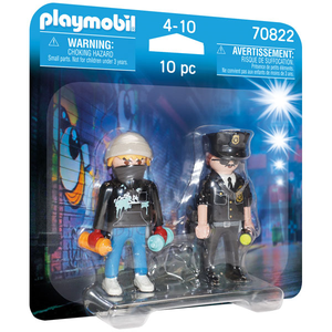 Playmobil 70822 Duo Pack - Polizist und Sprayer
