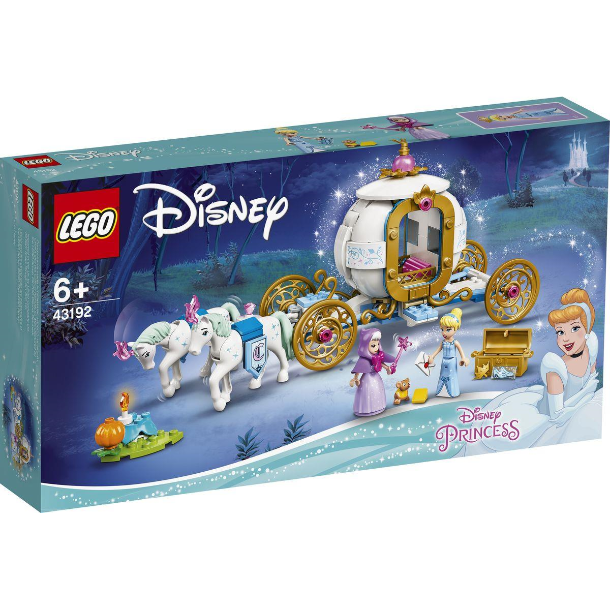 Körper. Konstruktionen LEGO 43192 Disney Princess - Cinderellas königliche Kutsche