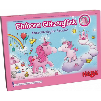 Haba 302767 Einhorn Glitzerglück – Eine Party für Rosalie
