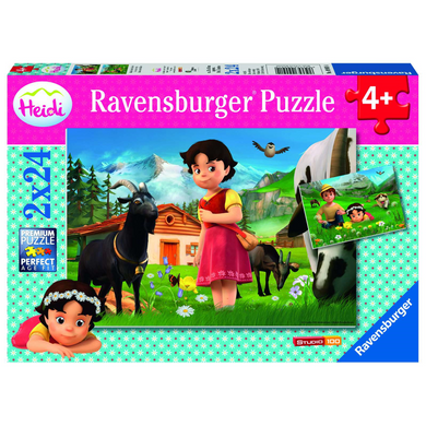 Ravensburger 09091 Kinder-Puzzle - # 24 - Heidi - Heidi in den Alpen