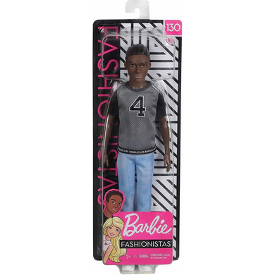 Mattel GDV13 Barbie - Fashionistas - Ken dunkel - mit dunklen Haaren