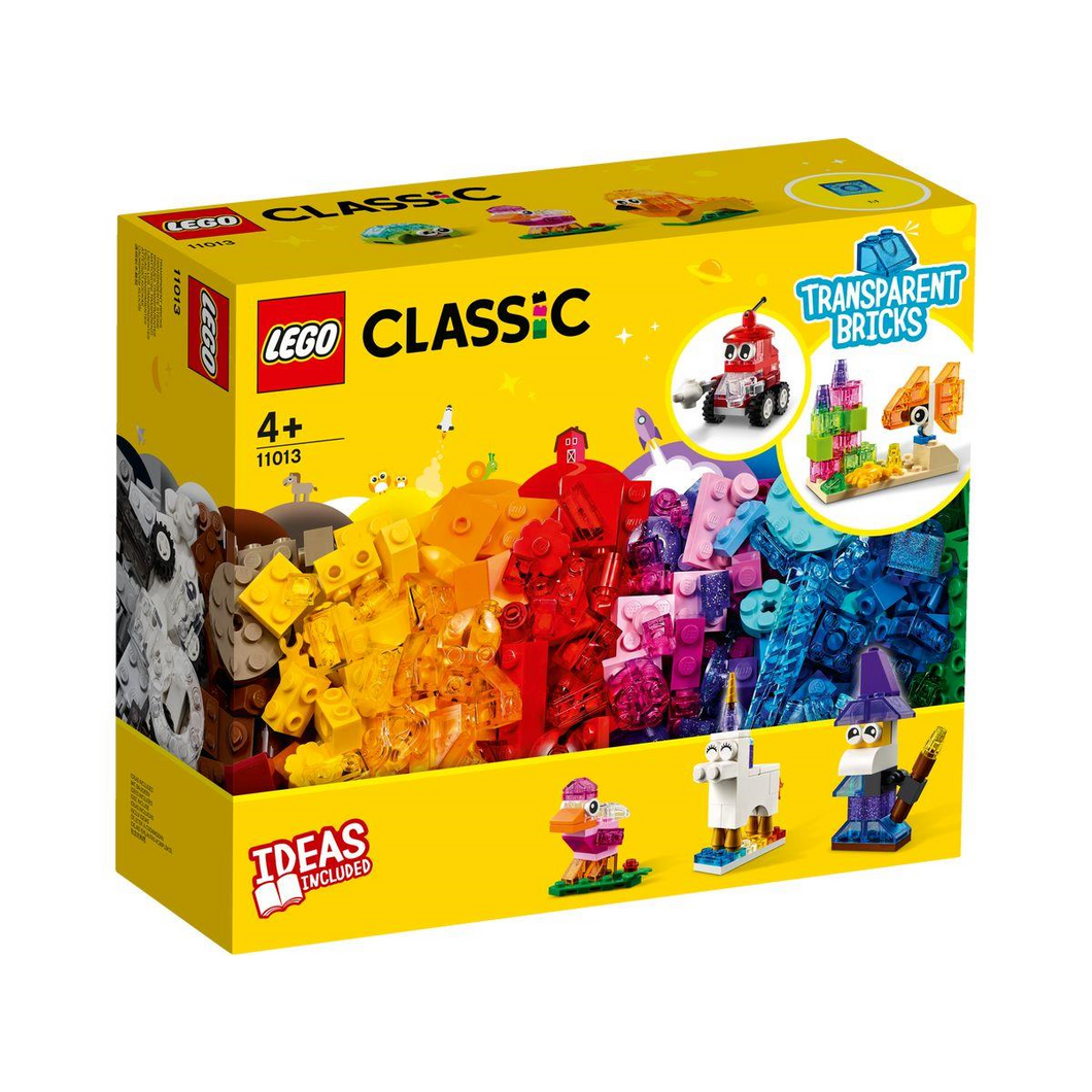LEGO 11013 Classic - Kreativ Bauset mit durchsichtigen Steinen