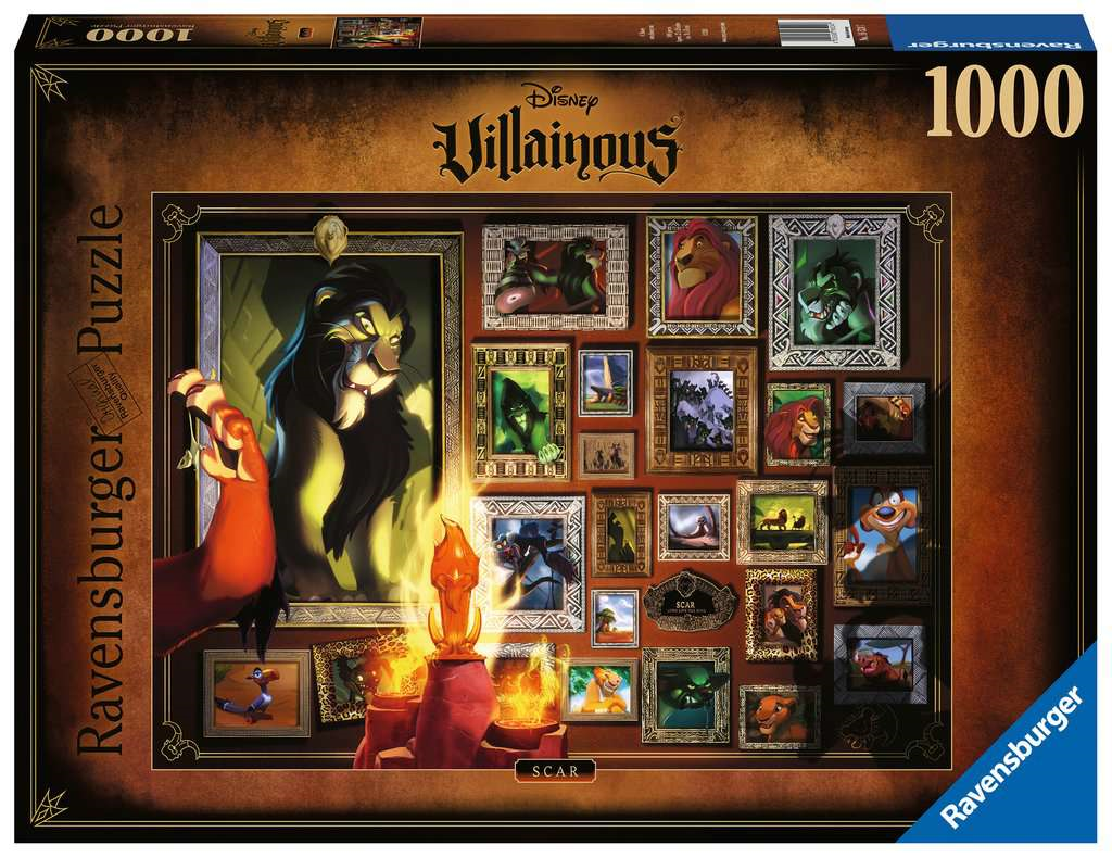 Ravensburger 165247 Erwachsenen-Puzzle - # 1000 - Villainous: Scar