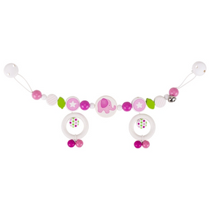goki 764410 Heimess - Kinderwagenkette - Elefant (rosa)