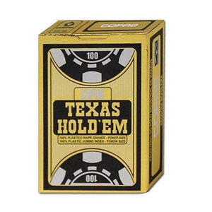 Ass Spielkarten 22540055 Copag Texas Hold EM Plastik - schwarz-gold