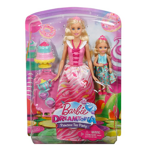 Mattel FDJ19 Barbie - Bonbon Prinzessin - Tee Party mit Barbie und Chelsea