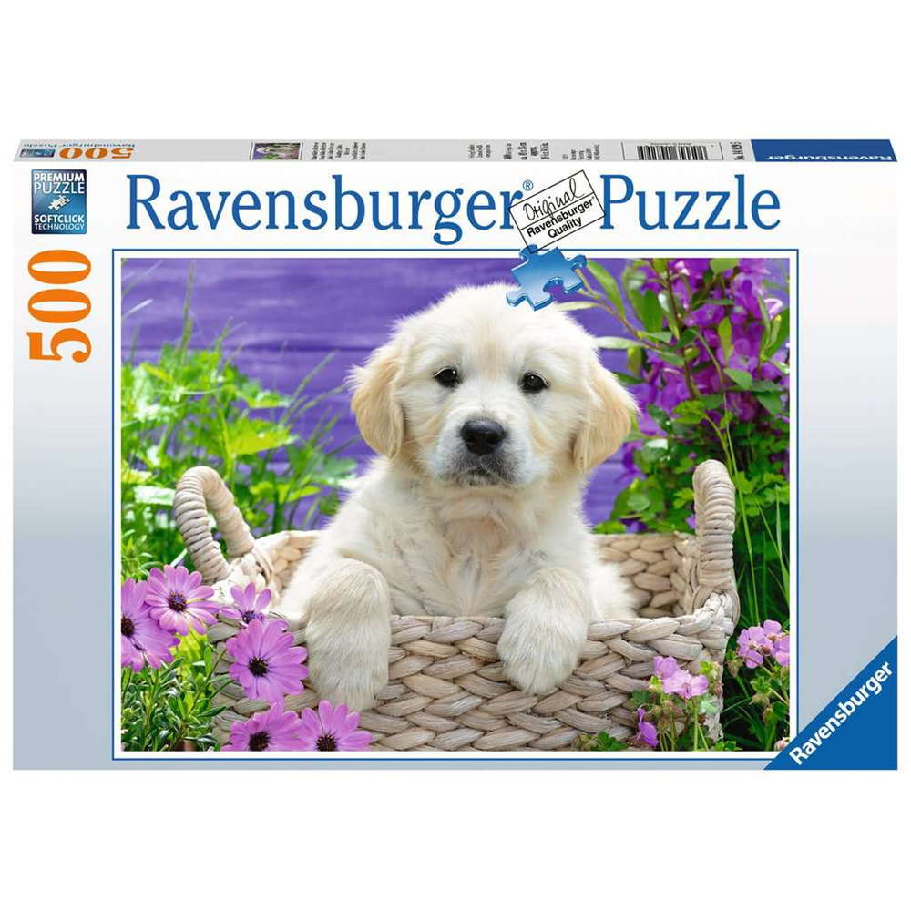 Ravensburger 14829 Erwachsenen-Puzzle - # 500 - Süßer Golden Retriever