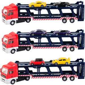 VEDES 0031260680 Speedzone - DieCast Autotransporter mit PKW - sortiert