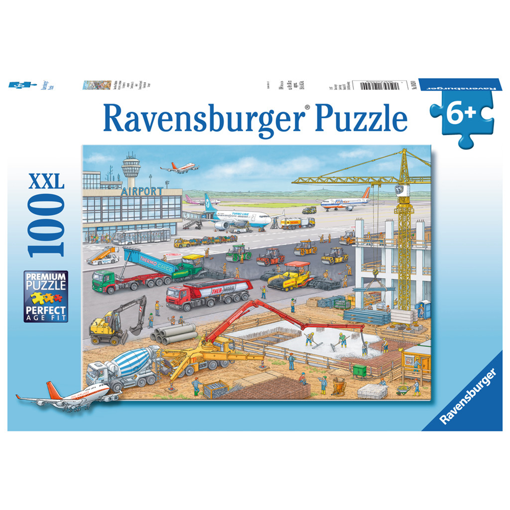 Ravensburger 10624 Kinder-Puzzle - # 100 - Baustelle am Flughafen