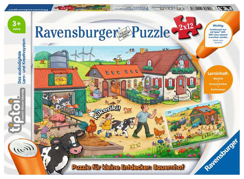 Ravensburger 00066 tiptoi - Puzzle für kleine Entdecker: Bauernhof