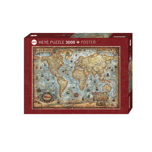 Heye 388/29275 Puzzle - The World - 3000 Teile