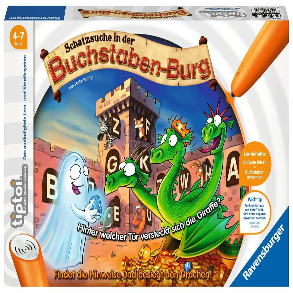 Ravensburger 00737 tiptoi - Schatzsuche in der Buchstabenburg