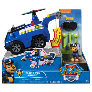 Spin Master 20088695 Paw Patrol - Flip & Fly - 2-in-1 Transforming Fahrzeug - Chase