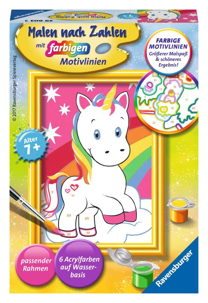 Ravensburger 29603 Malen nach Zahlen - Süßes Einhorn