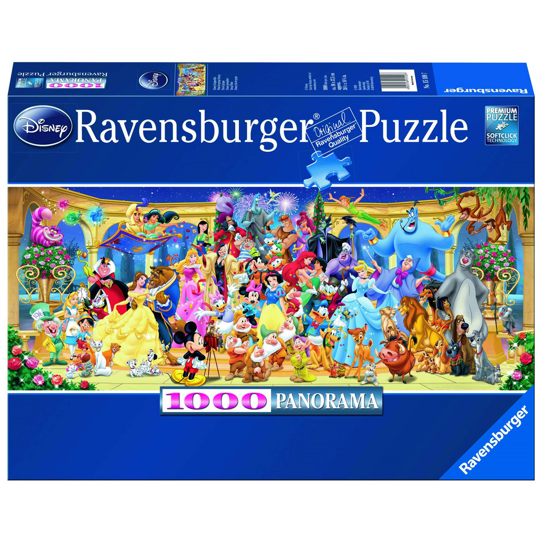 Ravensburger 15109 Erwachsenen-Puzzle - Disney - # 1000 - Disney Gruppenfoto (Panorama)