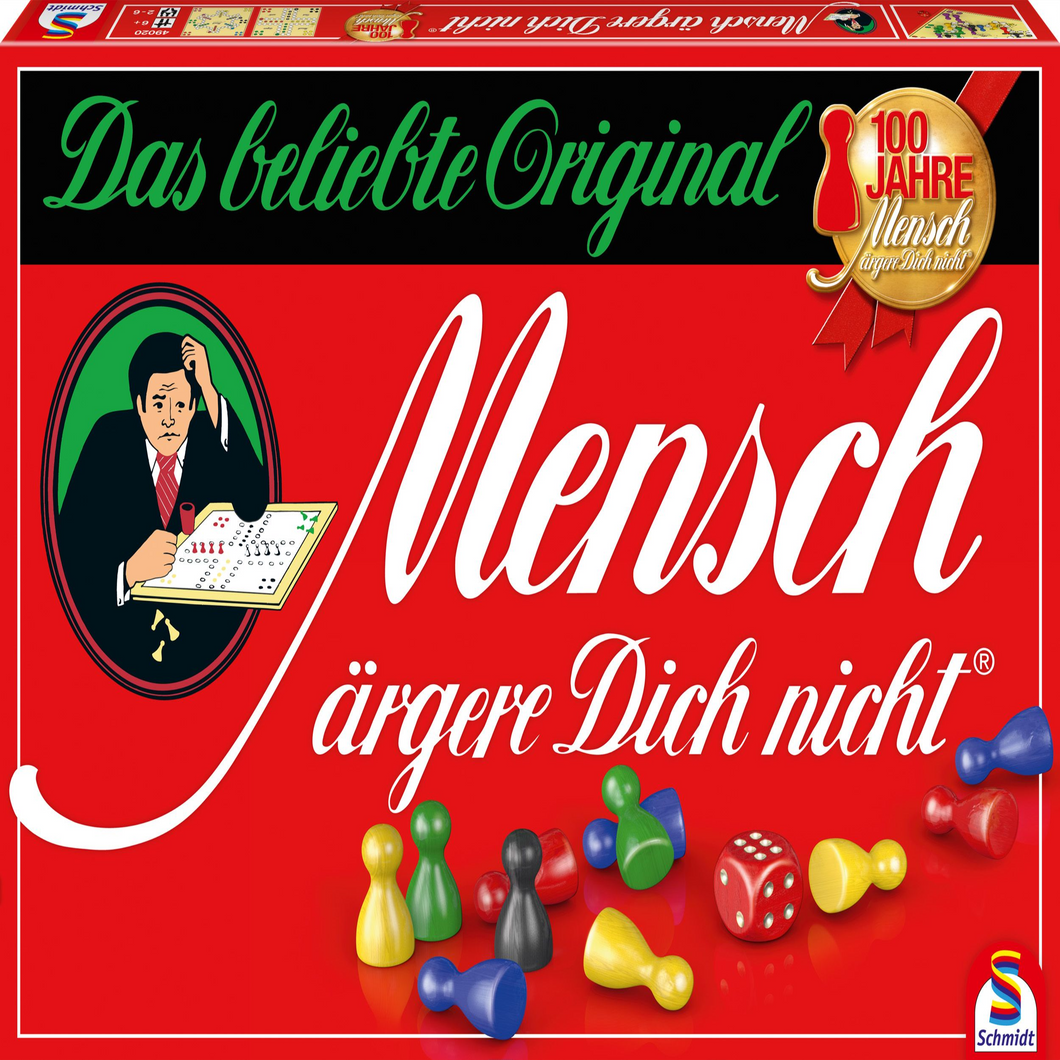 Schmidt Spiele 49020 Mensch ärgere dich nicht - Jubiläums - Ausgabe - Holzsteine